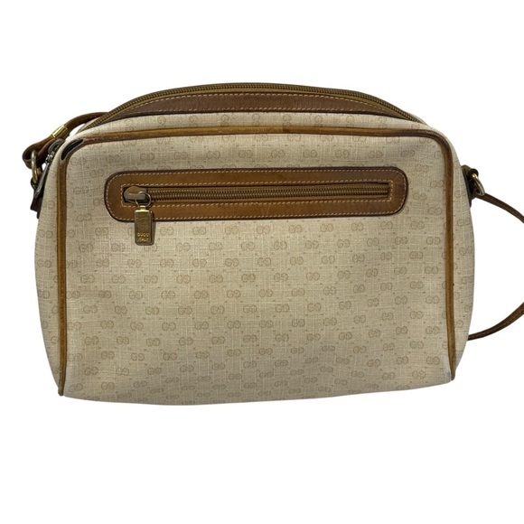 GUCCI Vintage 80’s Micro GG Supreme shoulder bag purse beige neutral - Picture 2 of 13